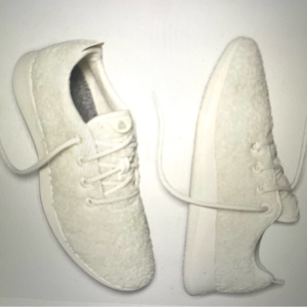 ALLBIRDS Womens Wool Runner Fluff Sneakers Shoes Size 9 Washable Merino Like New